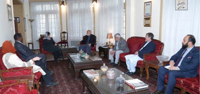 Hamid Karzai with Debralinz